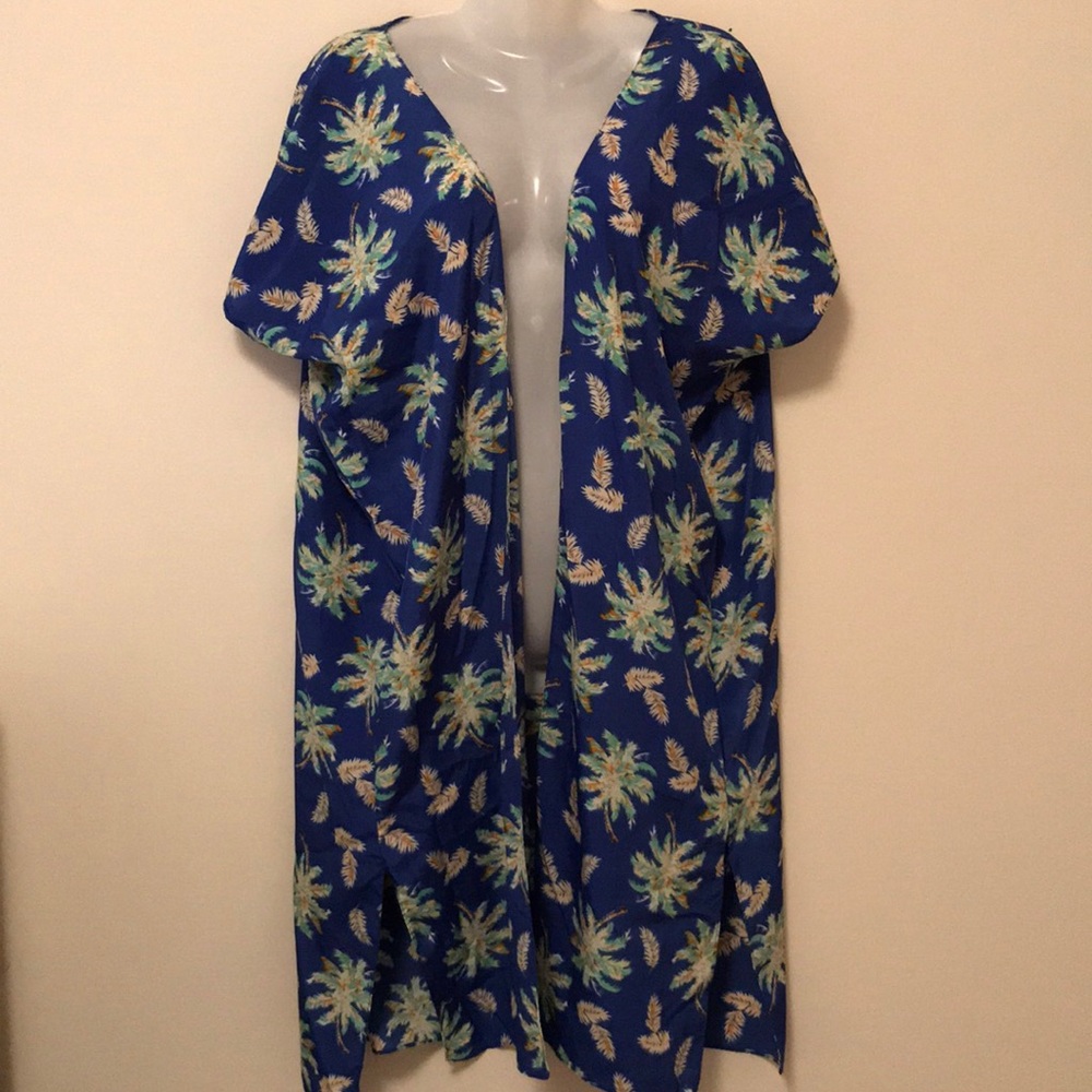 Palm Tree Print Kimono